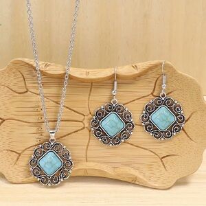 3pcs Bohemian Holiday Style Women & 39 Jewelry Set
